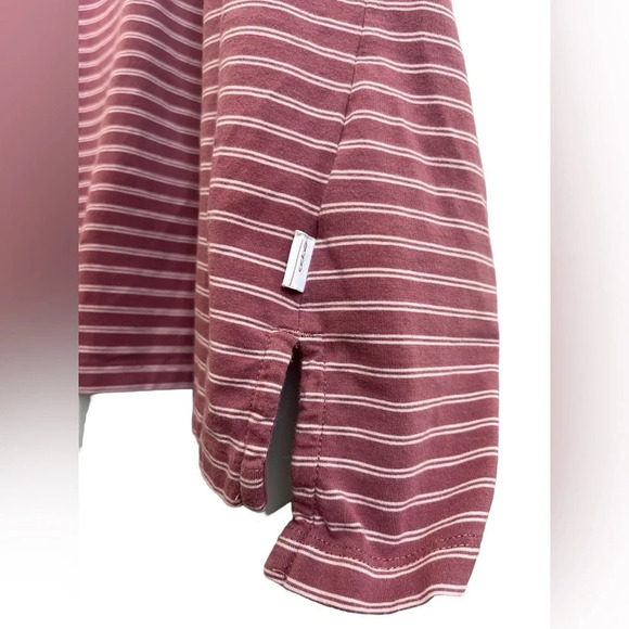 Men’s Oobe Striped Collared, Short Sleeve, Side Slit Polo - Picture 4 of 11